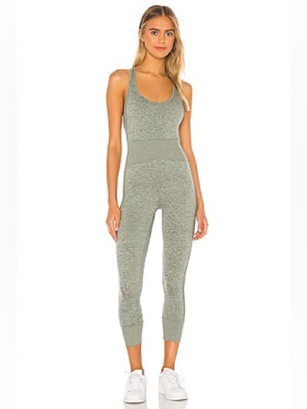 Free People Movement First Place Onesie Heather Olive Jumpsuit Small